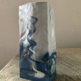 Vintage crumpled porcelain vase