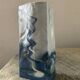 Vintage crumpled porcelain vase