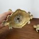 Pair of antique heron candlesticks in gilded brass – Orientalist Art Deco style