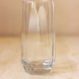 4 octagonal base water glasses