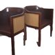 fauteuils style art déco , bois et cannage