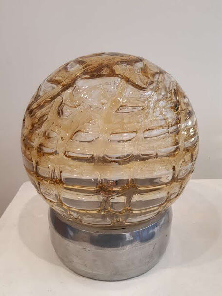 Lampe années 70 verre