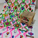 Tapis berbère marocain tribal coloré 280 x 140cm
