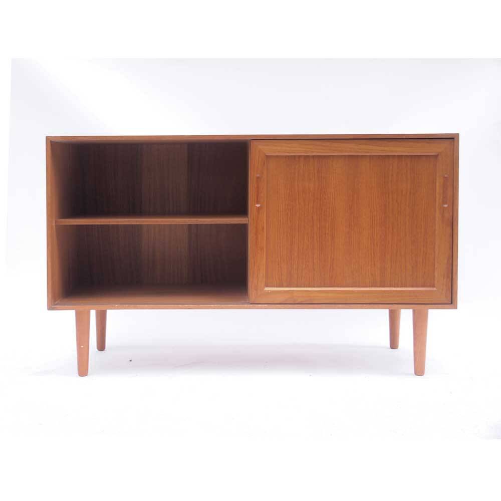 Small Scandinavian sideboard vintage Denmark sliding doors