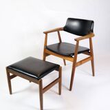 Armchair With Footstool Model GM11 By Svend Erik Andersen From 1960s