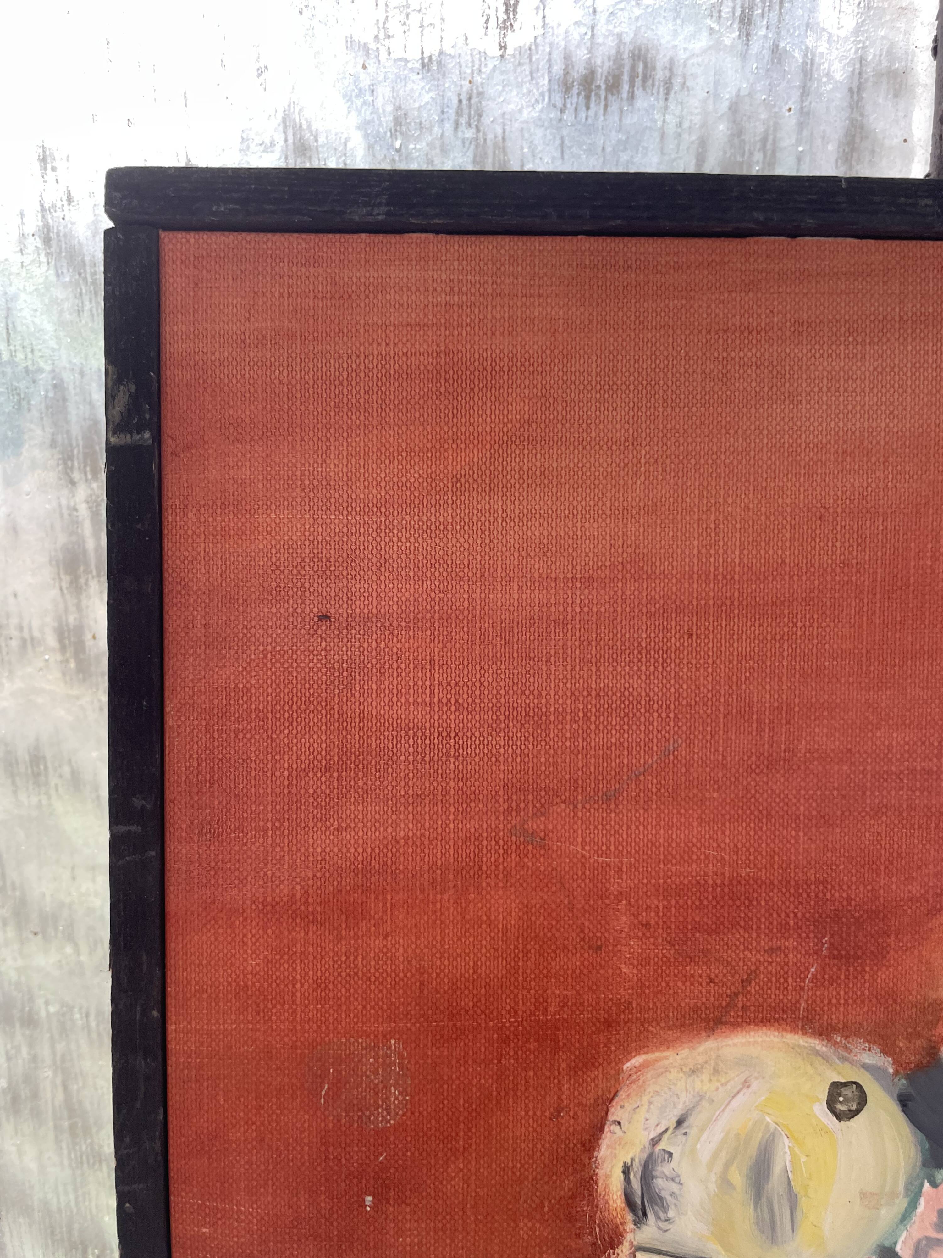 Oil painting flowers