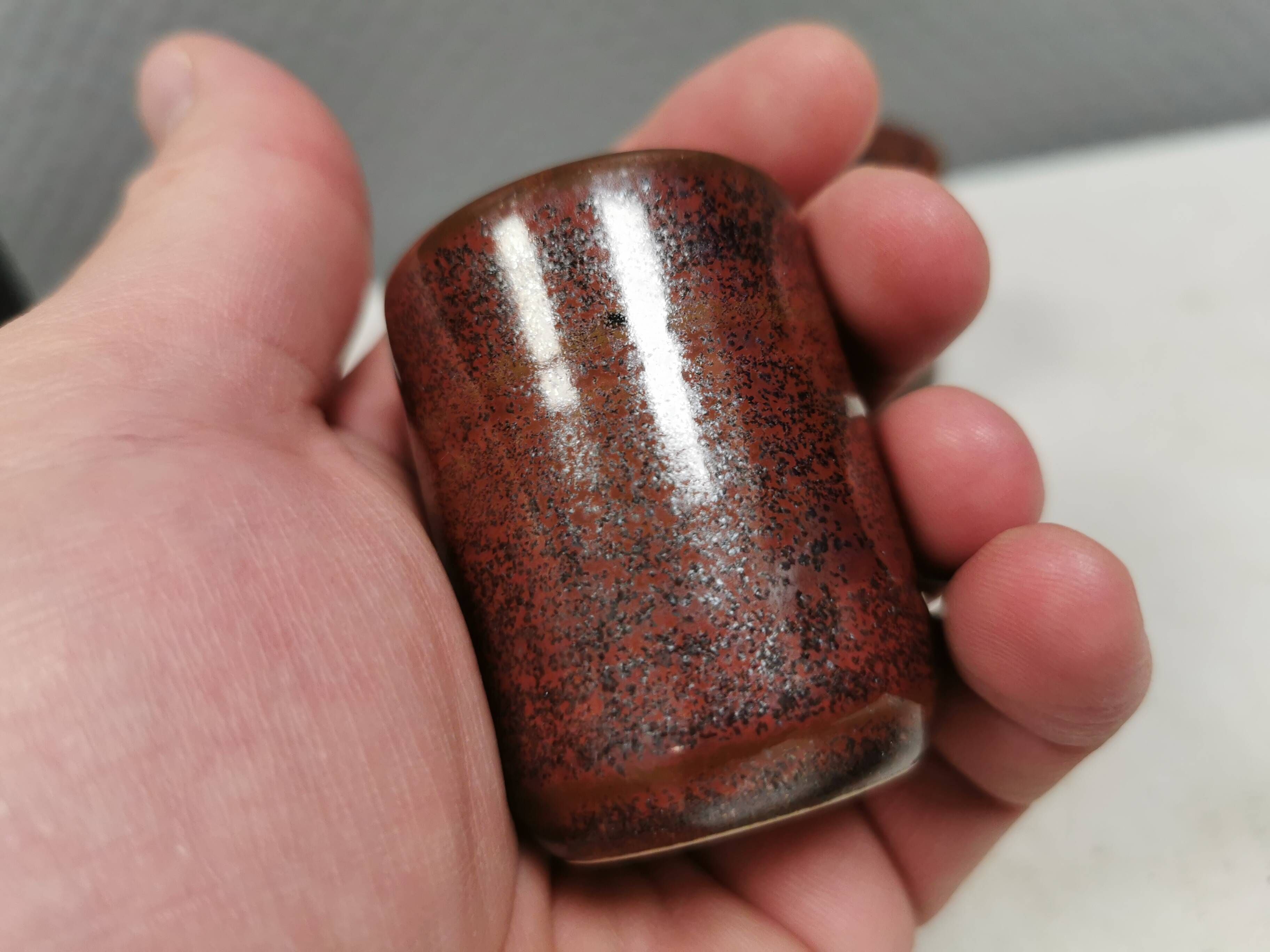 Ceramic salt and pepper set by Danske Desiree, 1970s.