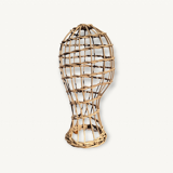 Head to hat marotte wicker display