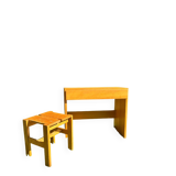 Perriand Regain desk and stool