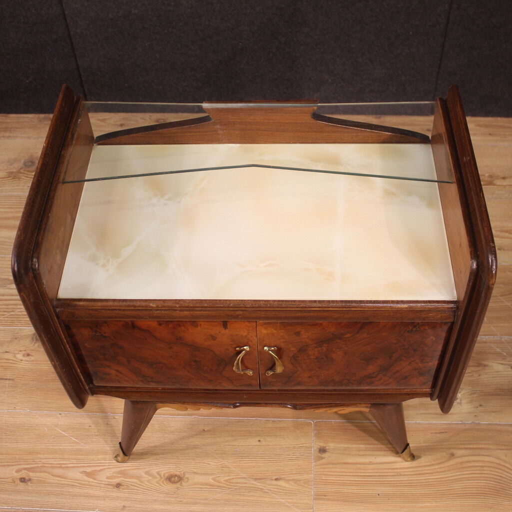 Pair of Italian design bedside tables from the 50s
