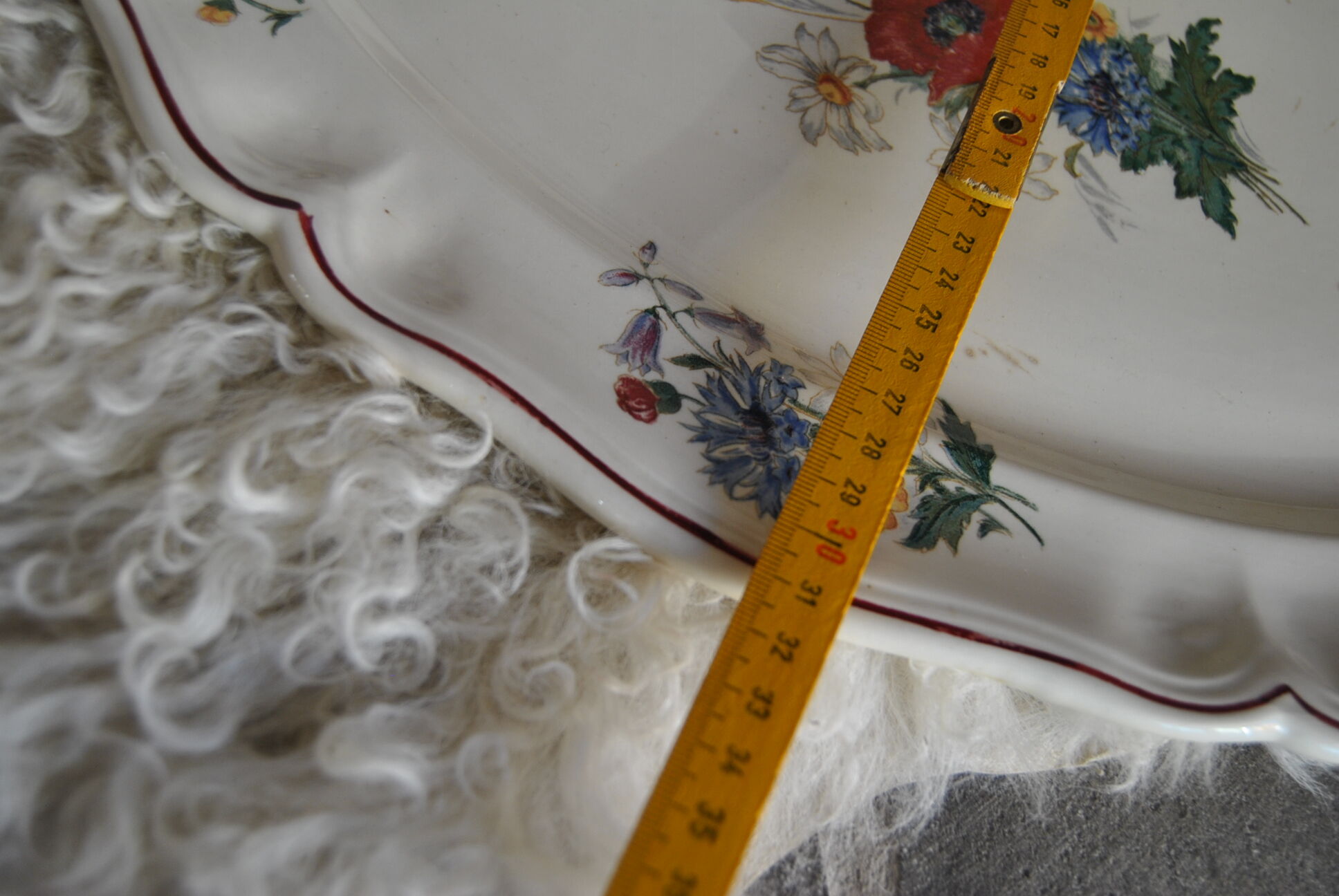 Flowery dish "Agreste" Sarreguemines