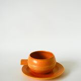 Pair of stoneware lunch plates, Made in France, 1970