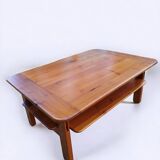 Elm coffee table by Alain Gaubert