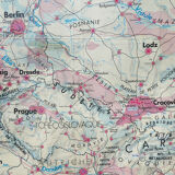 Vintage MDI "Country Balkaniques Poland - Czechoslovakia" school map