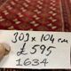Vintage Turkoman Runner 303x104 cm