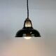 Vintage Industrial Green Painted Ceiling Lamp, 2000s