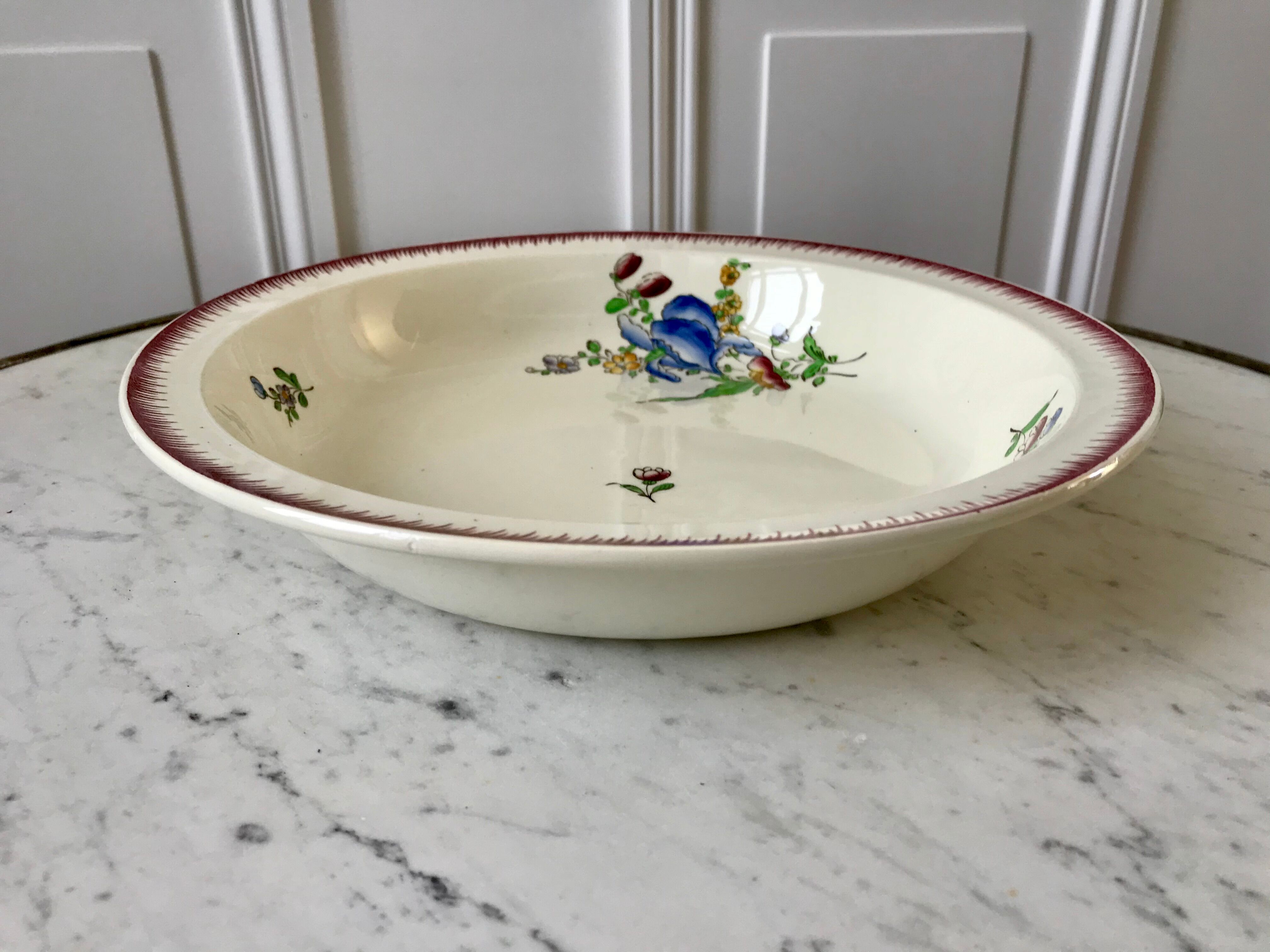 hollow dish Villeroy & Boch La Louvière Belgian manufacture in Terre de Fer early 20th century