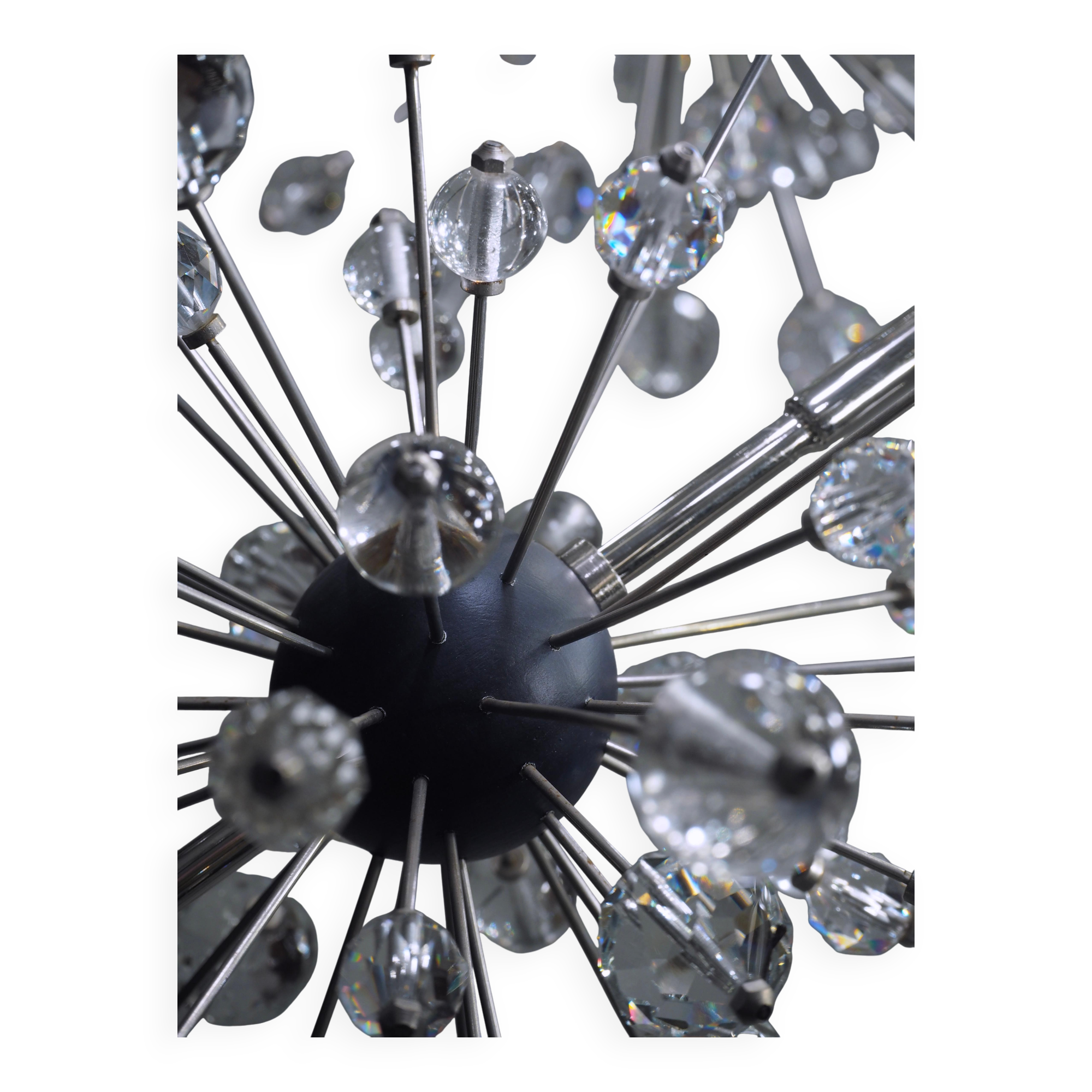 Chandelier "Metropolitan" Met Starburst by Grand J. & L. Lobmeyr, an extremely rare piece.