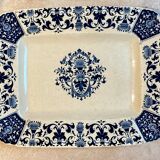Plat rectangulaire, Manufacture de Gien modèle Carré bleu