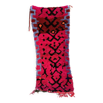 Tapis Marocain Talsint violet - 76 x 180 cm