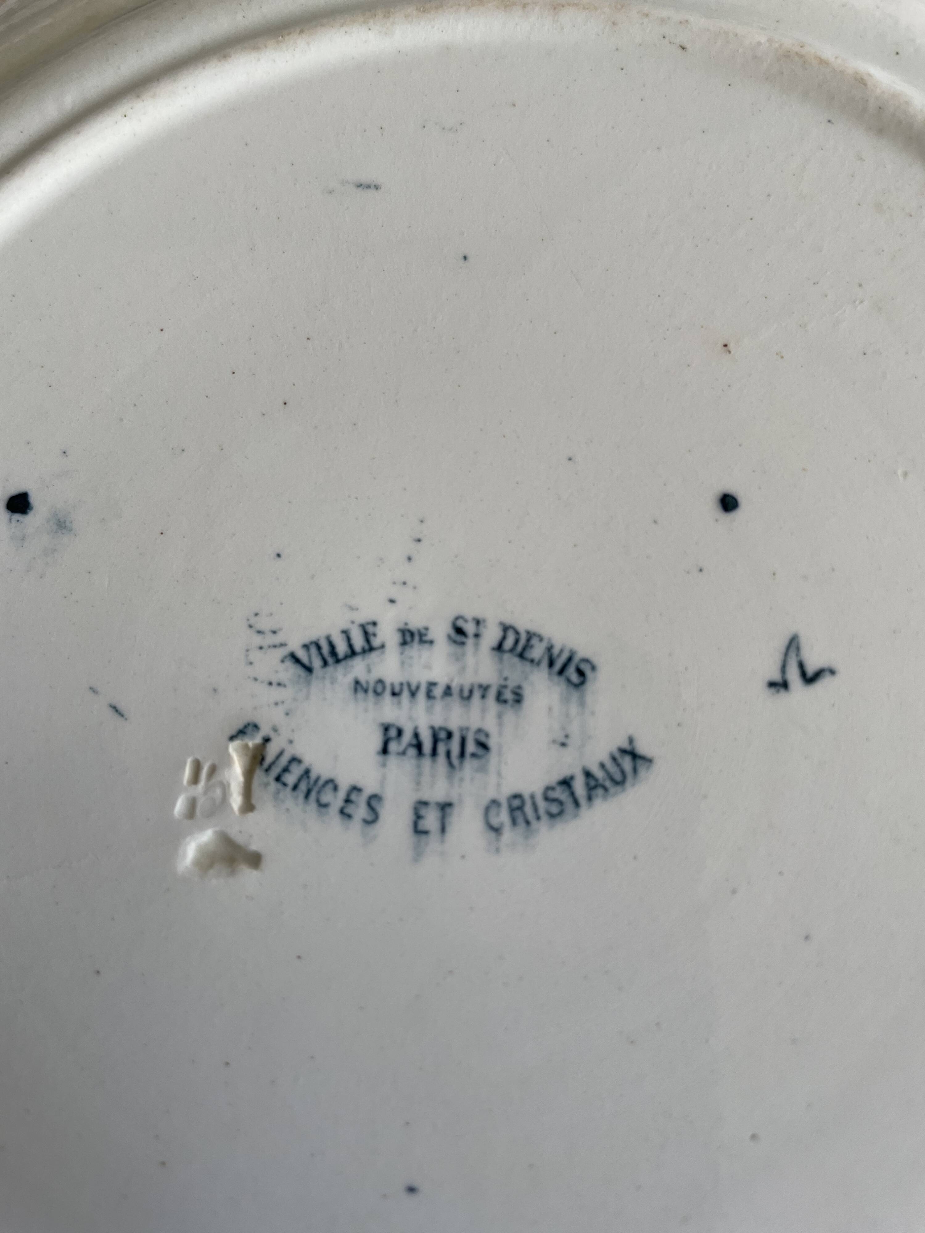 Mismatched ironstone flat plates