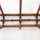 Curved wooden wall coat rack - Early 20th century