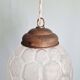 Art Deco satin glass pendant light, 1920s-30s