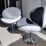 Pair of vintage retro armchairs Poltromec