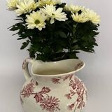 Pitcher, old chrysanthemum jug, Longwy