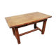 Table de ferme chêne 1 tiroir