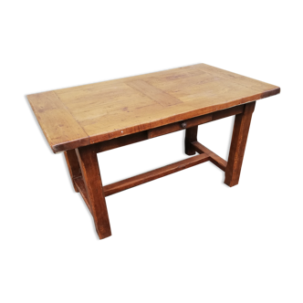 Oak farm table 1 drawer