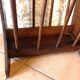 Magazine holder in varnished wood / vintage 60s