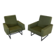 Paire Fauteuil Fero Vert Vintage circa 1960