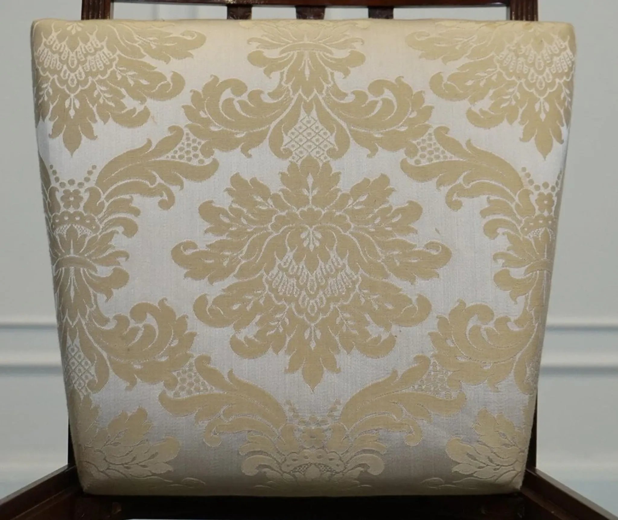 Chaises de Salle à Manger Hepplewhite avec Sièges Rembourrés Crème de Bevan Funnell, Set de 5