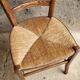 Chaise paillée & bois
