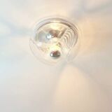 Paire de grands plafonniers « Wave » par Koch & Lowy pour Peill & Putzler, années 1970