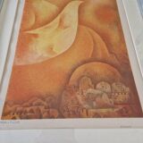 Maurice Arama (born in 1934) - Color lithograph on paper - Artist's proof - Land of peace