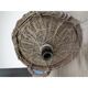 In glass and wicker demijohn