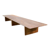 Long teak coffee table
