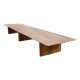 Long teak coffee table