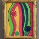 Serge reggiani, acrylic on canvas "reminder 2004" signed (1922 - 2004)
