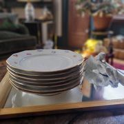 Twelve-panel floral plates

1960s.