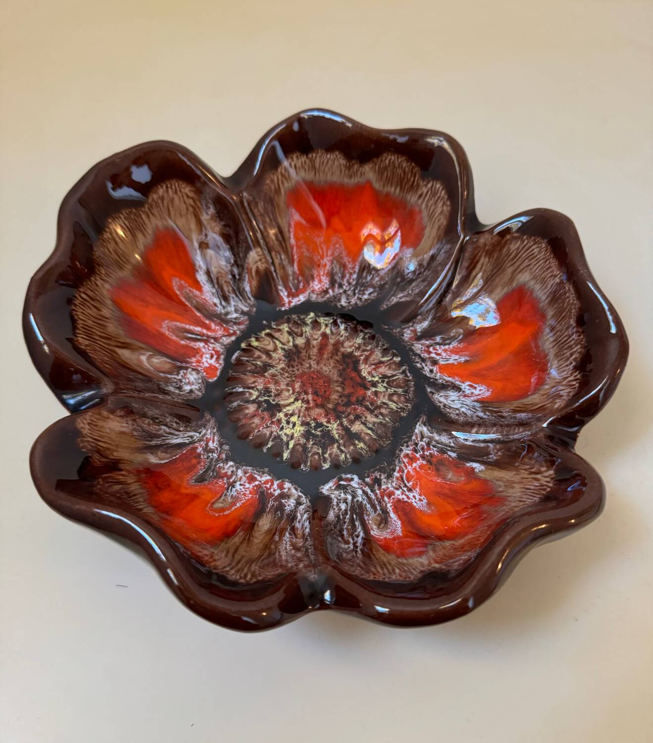 Vallauris ceramic flower emptier from the 60s