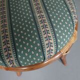 Rattan / bamboo balcony side table / chairs set 1970s