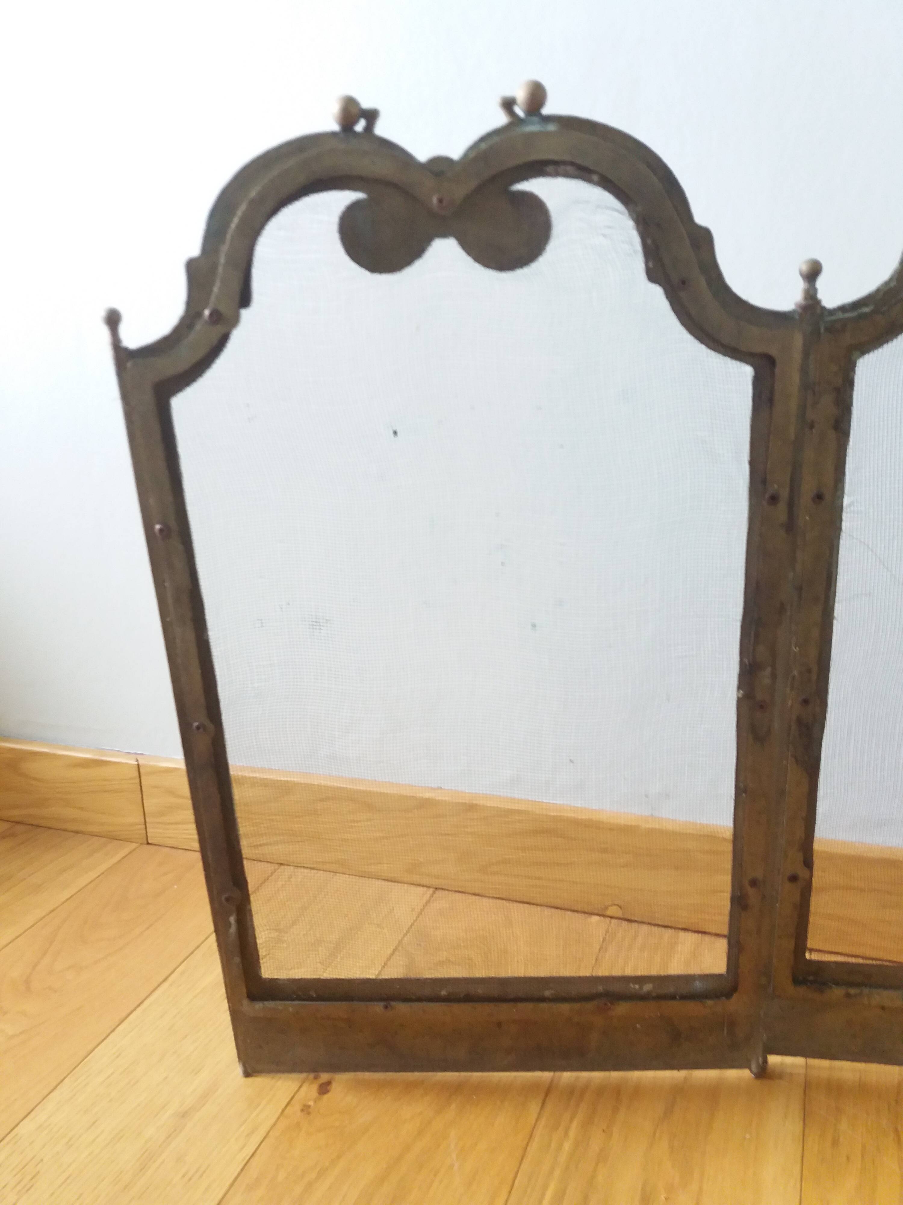 Fire screen fireplace screen 4 leaves