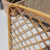 Rattan headboard a place