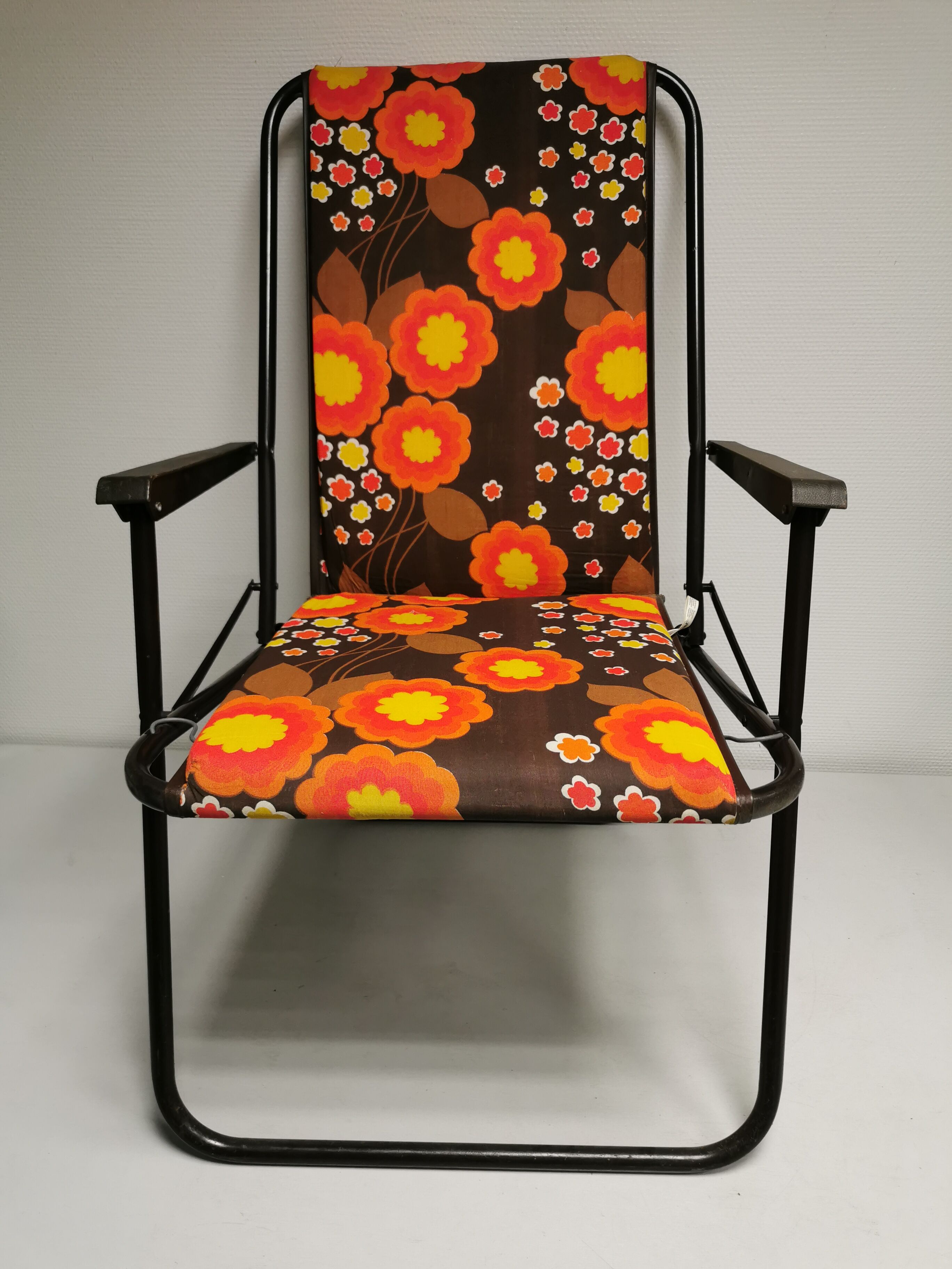 Vintage folding chair, Camping seat.
