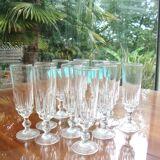 Set of 12 glasses champagne flutes, 1940