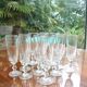 Set de 12 verres flûtes à champagne, 1940