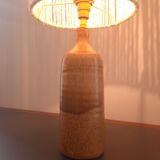 Ceramic lamp and rope lampshade